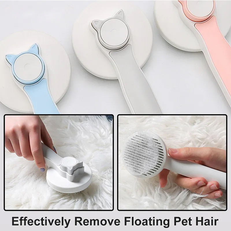 Cat Grooming Brush, Self Cleaning Slicker Brushes For Dogs