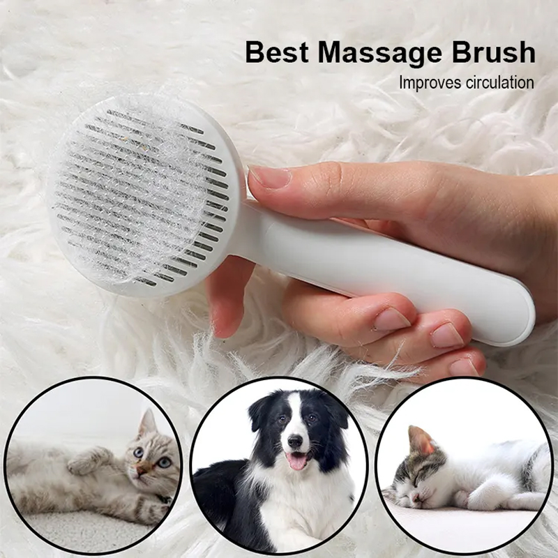 Cat Self Cleaning Slicker Brushes For Dogs Pet Hair Removal