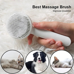 Cat Grooming Brush, Self Cleaning Slicker Brushes For Dogs