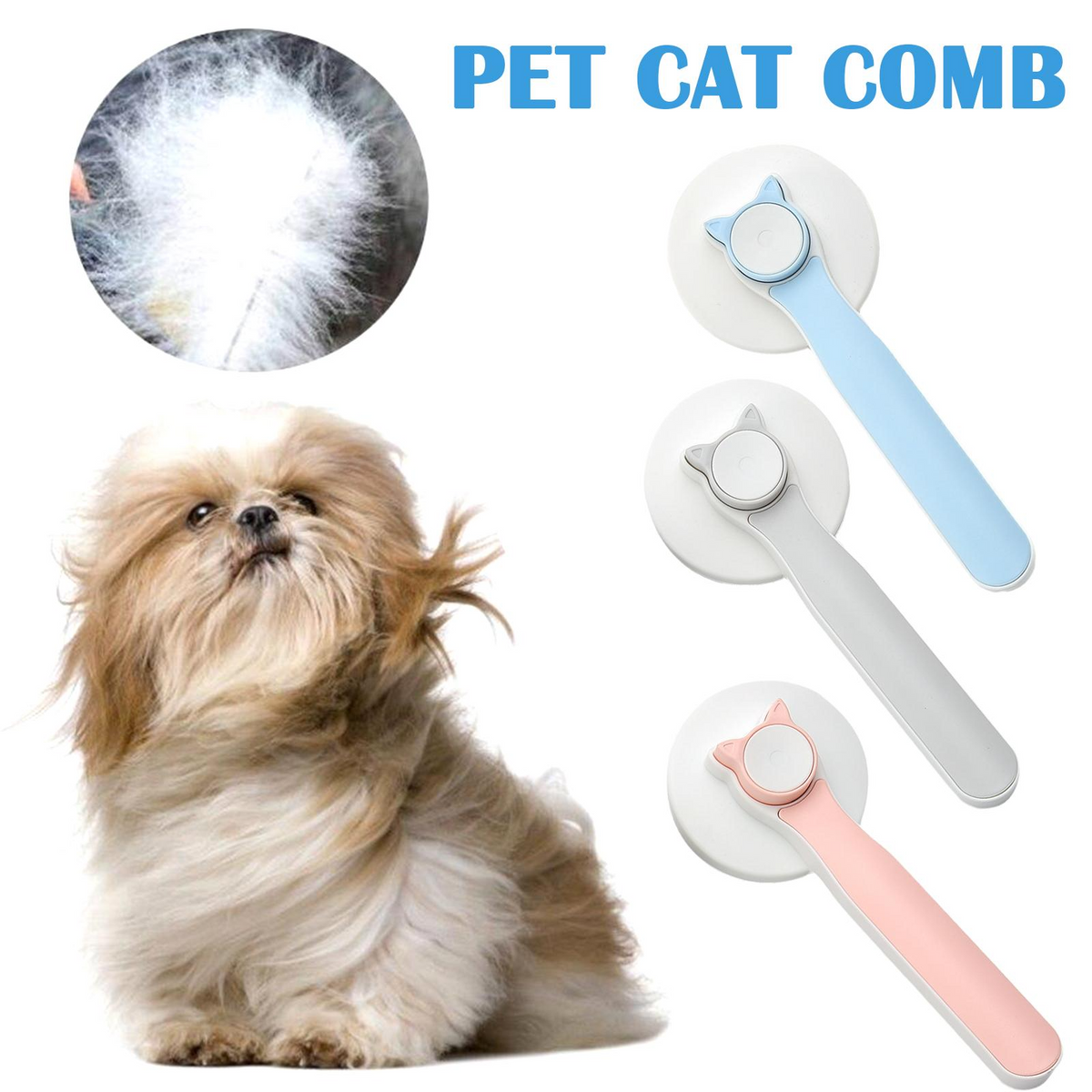 Cat Self Cleaning Slicker Brushes For Dogs Pet Hair Removal