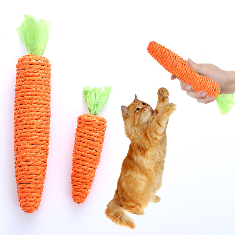 Pet Cat Cute Pet Supplies Paper String Decorations Carrot