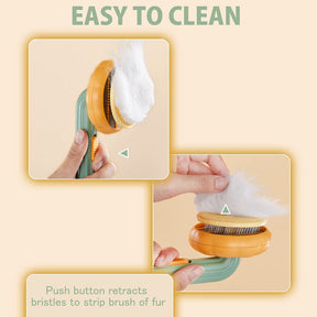 Pumpkin Self Cleaning Slicker Comb For Dog Cat Puppy Rabbit