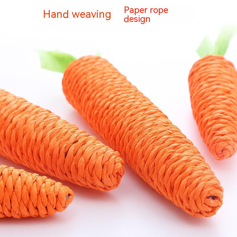 Pet Cat Cute Pet Supplies Paper String Decorations Carrot